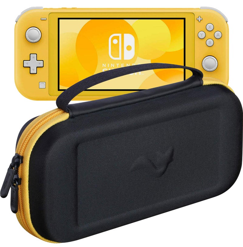 ButterFox Slim Compact Carrying Case for Nintendo Switch Lite with 19 Game and 2 Micro SD Card Holders, Storage for Switch Lite Accessories (Yellow/Black) - Image 1